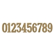 5˝ Polished Brass Numbers