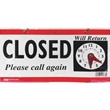 Open & Closed Clock Sign