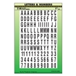Black & White Vinyl Packaged Letters and Numbers