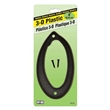 4˝ Black 3-D Plastic House Numbers
