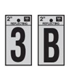 2˝ Bend & Peel Reflective Vinyl Numbers, Letters and Symbols