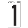 4˝ Bend & Peel Reflective Vinyl Numbers