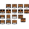 Jumbo Plastic Hy-Glo Signs