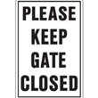 Please Keep Gate Closed