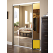 Pacifica Satin Gold Finish Mirror Closet Doors