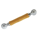 Screen Rolling Tool with Wood Handle and Steel B.B. Wheels