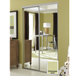 Savoy Champagne Gold Finish Mirror Closet Door