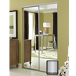 Aspen Satin Nickel Finish Mirror Closet Door