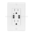 Duplex USB Charger/Tamper Resistant Receptacle