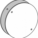 4" Round Blank Cover With Gasket