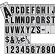 1" Bend & Peel Reflective Vinyl Numbers