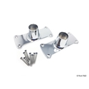 Jumbo Shower Rod Flanges Chrome Plated