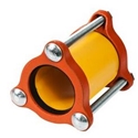 Yellow Shop Coated Ductile Iron Bolt Coupling