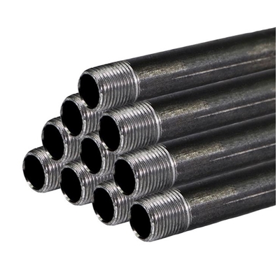Black Steel Pipe Threaded Both Ends 10 Feet