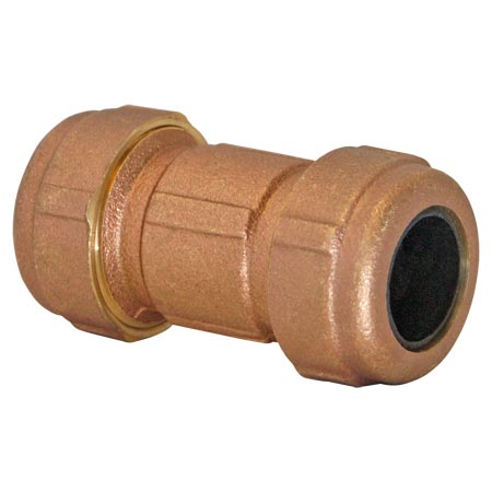 Brass Compression Coupling  3" Length ( Gee Coupling) IPS Size/CxC