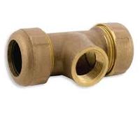 Brass Compression Tee (Gee Tee) IPS Size/CxC/IPS