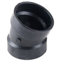 ABS Elbow 22 1/2 Degree Hub x Hub