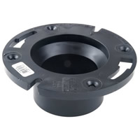 ABS Closet Flange- One Piece- Hub