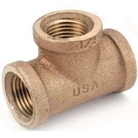 Brass Tee Banded