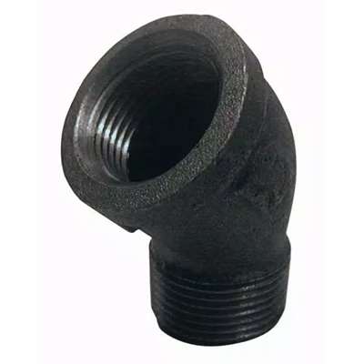 Black 45 Degree Street Elbow Banded