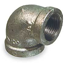 Galvanized 90 Degree Banded Reducing Elbow