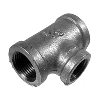 Galvanized Tee Reducing Banded