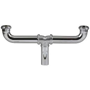 Brass Tubular Center Outlet Continuous Waste