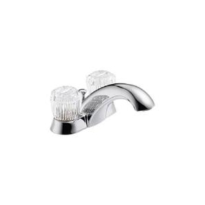 Delta Lavatory Faucet Two Crystal Handles