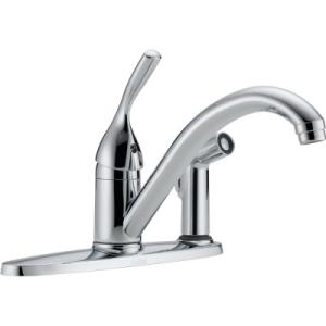 Delta Single Lever Handle Kitchen Faucet with Spray 300-DST