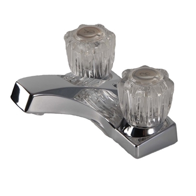 Bathroom Faucet with 2 Acrylic Handles