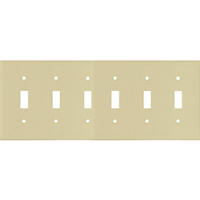 Wall Plates-Six Gang Switch Plate