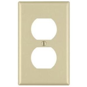 Wall Plate-Single Gang Oversize Duplex Receptacle Plate