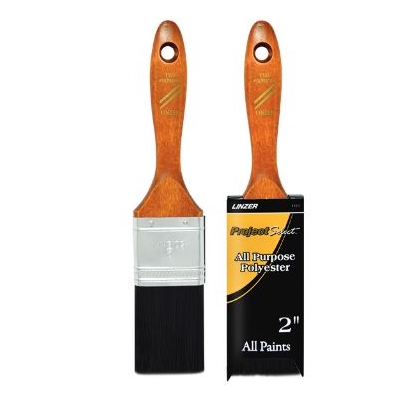 Paint Brushes - Deluxe Polyester Varnish & Wall Brush with Walnut Handle