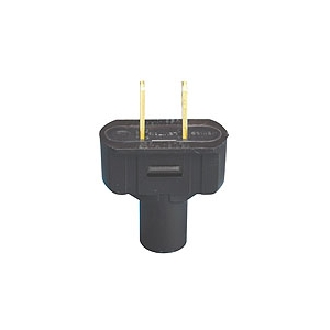 2-Wire Male Plugs - Flat Vinyl Light Duty Plug