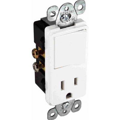 Combination Devices - Decora Quiet Switch & Grounded Receptacle