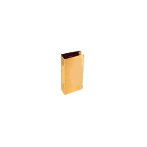 Door Protection - 9" Polished Brass Blank Door Reinforcer