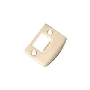 Lockset Installation - Polished Brass Strike Plate