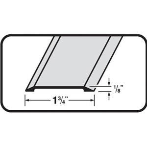 Weatherstrip - High Saddle Threshold 1 3/8" Wide x 1/8"
