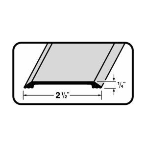 Weatherstrip - High Saddle Threshold 2 1/2" Wide x 1/4"