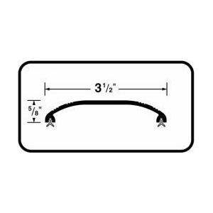Weatherstrip - High Saddle Threshold  3 1/2" Wide x 5/8"