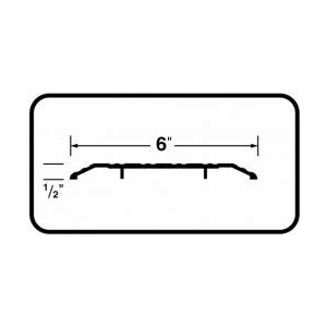 Weatherstrip - High Commercial Threshold 6" Wide x 1/2"