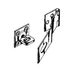 Swivel Staple Safety Hasp