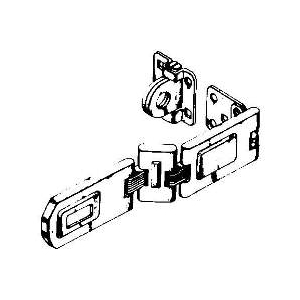 Double Hinge Safety Hasp