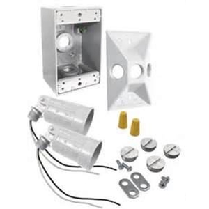 Outdoor Security Lighting - Utility Yard Lights with Photo Cell