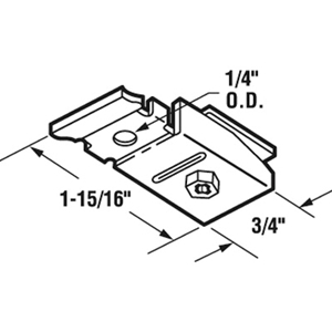 Bi-Fold Door Top Pivot Bracket