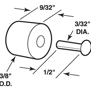5/8" x 1/4" Wide Extra Heavy Duty Roller