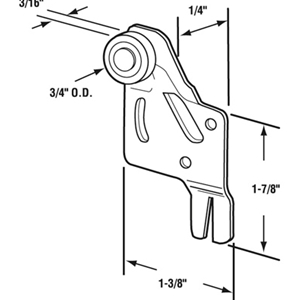 3/4" Adjustable Roller