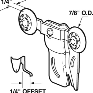Double Roller for 50lb Doors