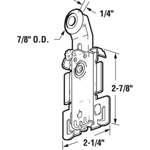 7/8" Adjustable Top Roller
