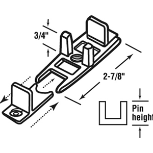 1 1/4" Maximum Adjustable Floor Guide